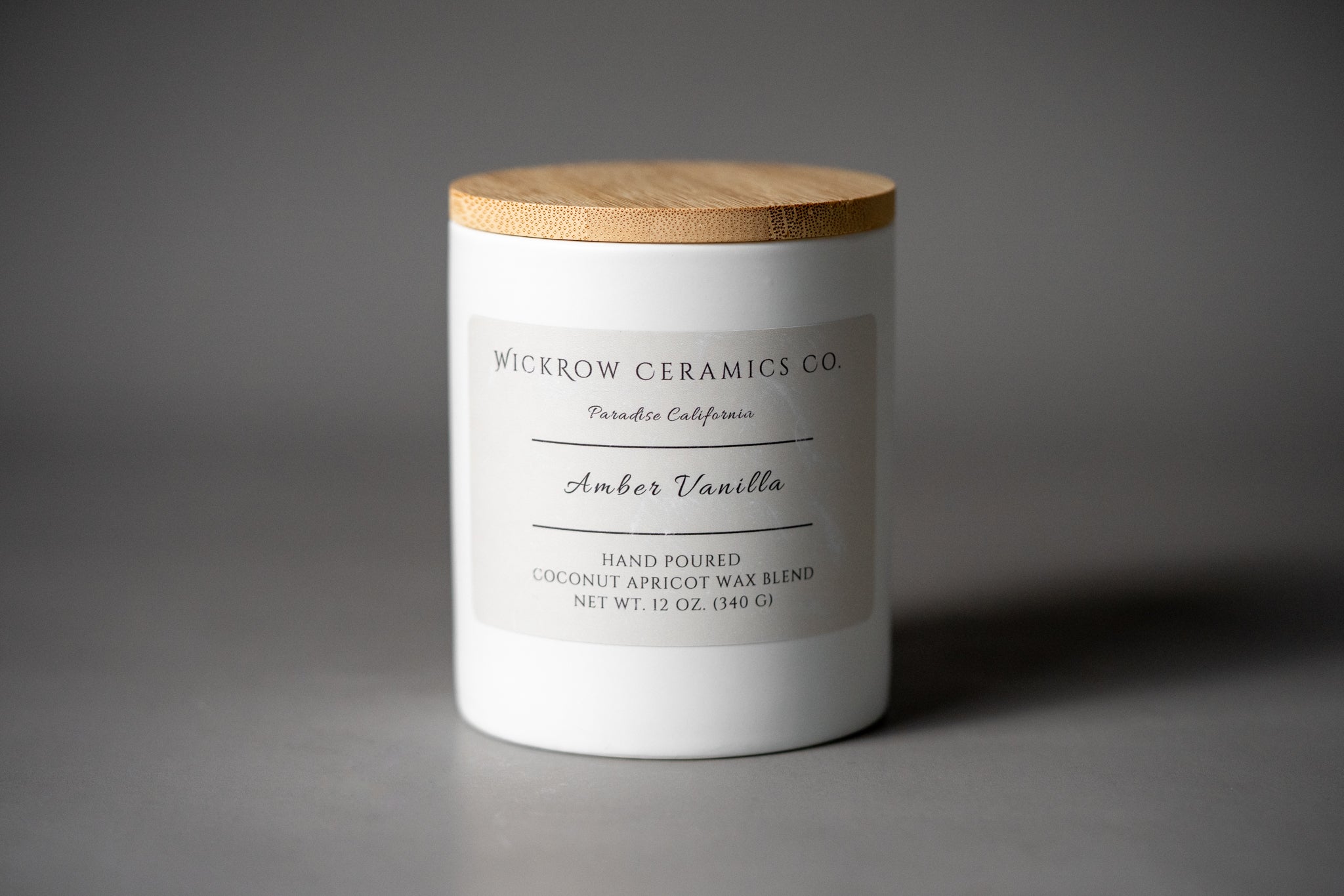 Amber Vanilla - Ceramic Candle